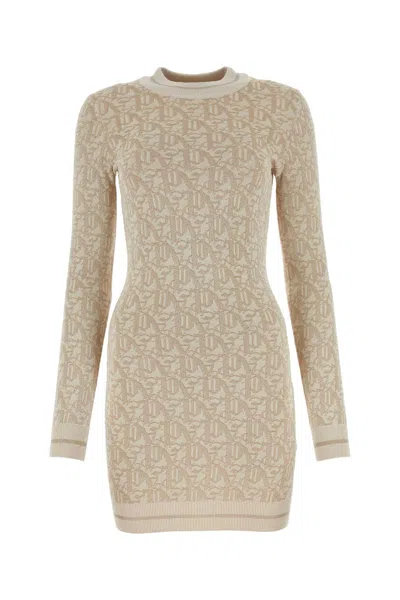 Palm Angels Women Embroidered Viscose Blend Mini Dress In White