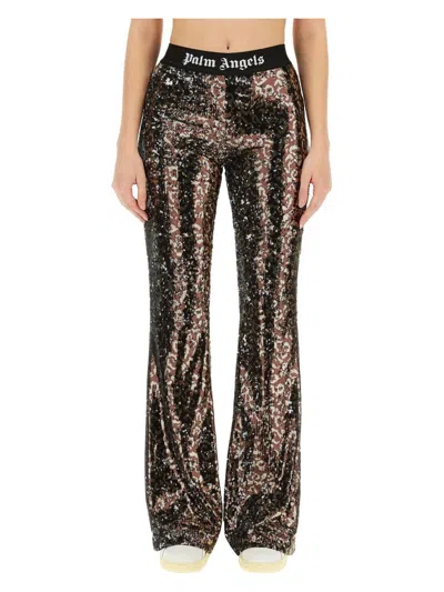 PALM ANGELS WOMEN'S FLARE FIT PANTS | SIZE MEDIUM | PWCA129