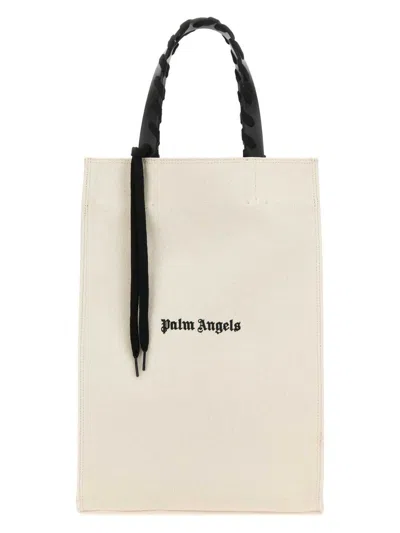 Palm Angels Women's Ivory Canvas Shopping Bag