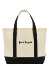 Palm Angels Women's Ivory Canvas Shopping Bag