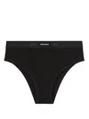 Palm Angels Women Logo Cotton Coulottes In Multicolor