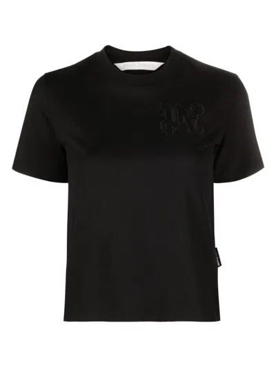 PALM ANGELS WOMEN'S LOGO COTTON T-SHIRT