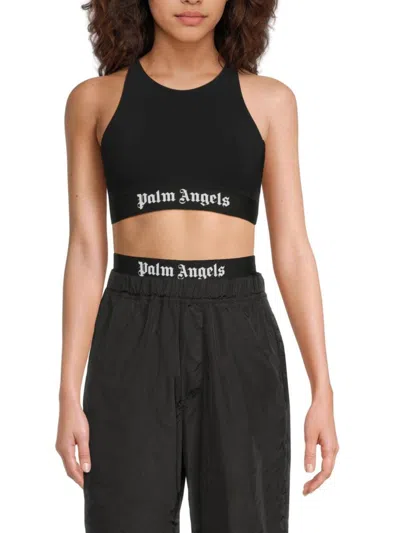 Palm Angels Women's Logo Sports Bra In Black