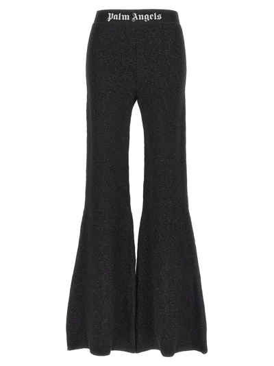 Palm Angels Women 'logo Tape' Pants In Black