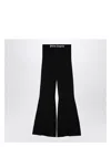 Palm Angels Black Lurex Viscose Blend Trousers
