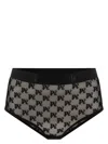 Palm Angels Monogram Pattern High-waist Lace Briefs