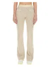 Palm Angels Monogram Jacquard Knit Trousers In White