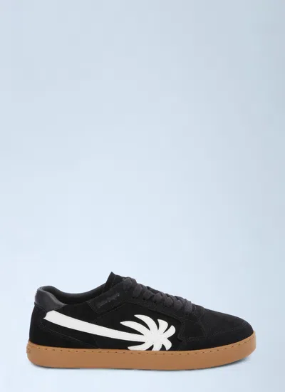 Palm Angels Women New Palm 1 Suede Sneakers In Black