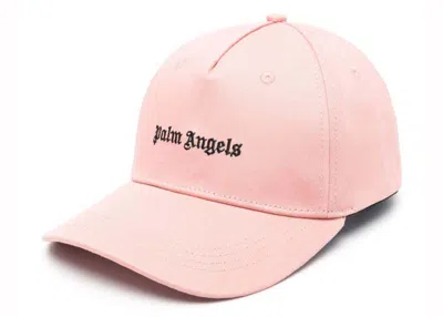 Pre-owned Palm Angels Women's  Classic Logo Cap Cap In Pink/black