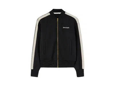 Pre-owned Palm Angels Women's  Classic Logo Track Bomber Jacket In Black