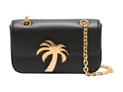Pre-owned Palm Angels Women's  Palm Bridge Chain Bag In Black