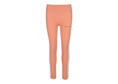 Pre-owned Palm Angels Women's  Track Leggings In Mauve/black/white