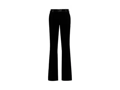 Pre-owned Palm Angels Women's  Velvet Suit Pants In Black
