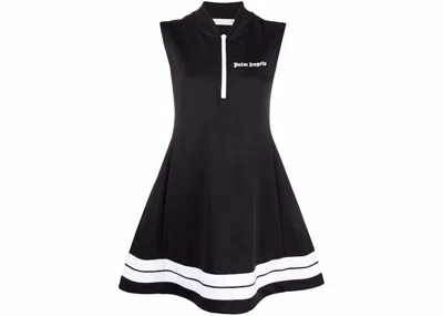 Pre-owned Palm Angels Women's  Zip Track Dress In Black