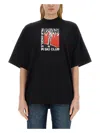 Palm Angels Palm Soft Fit T-shirt Ski Club In Black