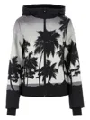 Palm Angels Black Printed Polyester Palm Ski Jacket