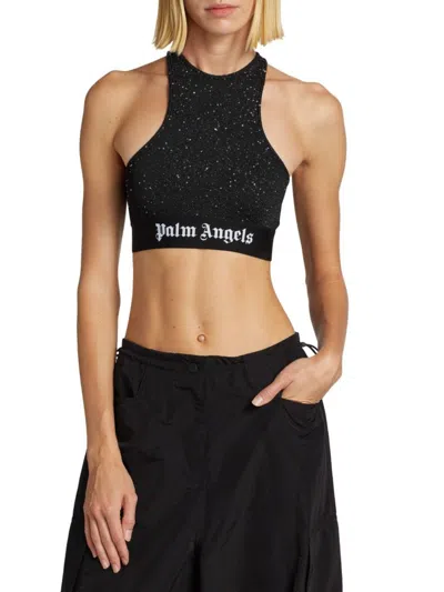 PALM ANGELS WOMEN'S SOIREE KNIT BRA TOP