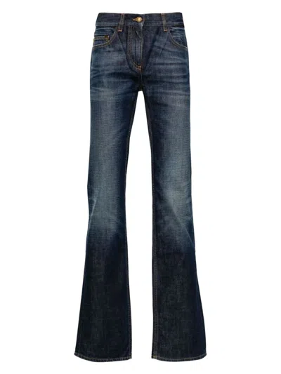 PALM ANGELS WOMEN'S STRAIGHT LEG DENIM JEANS