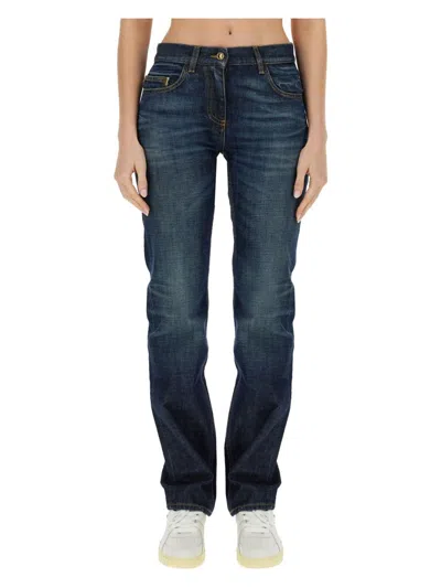 PALM ANGELS WOMEN'S STRAIGHT LEG JEANS