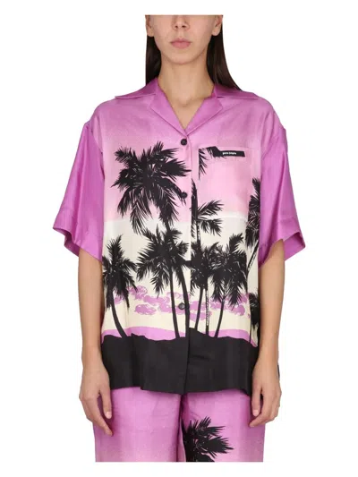 PALM ANGELS WOMEN'S SUNSET PRINT SHIRT