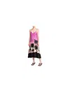 Palm Angels Synthetic Fibers Dress In Purple Multi
