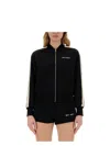 Palm Angels Track Sweatshirt With Contrast Bands