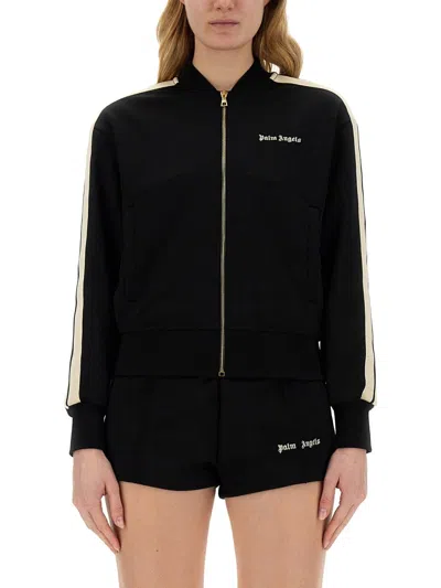 Palm Angels Women Sweatshirt With Logo In Black