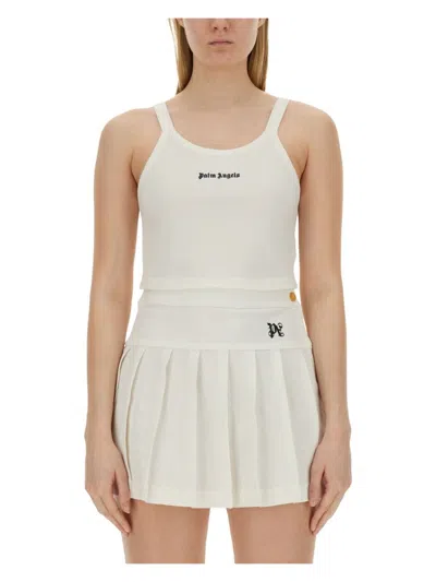 PALM ANGELS WOMEN'S TANK TOP WITH LOGO