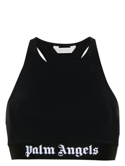 PALM ANGELS WOMEN'S TECHNICAL FABRIC CROP TOP