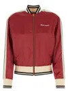 Palm Angels Tiziano Red Viscose Bomber Jacket