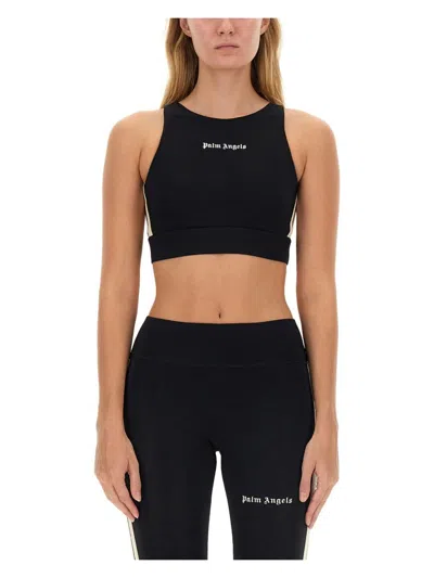 PALM ANGELS WOMEN'S TOPS WITH LOGO TOP