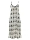 Palm Angels Viscose Mini Dress With Statement Print