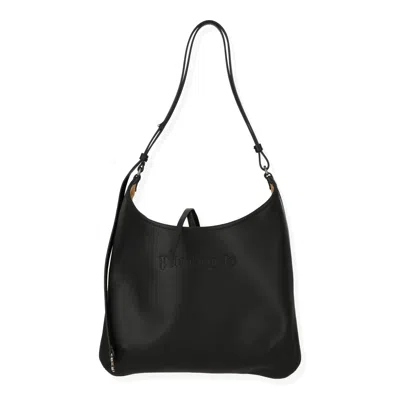 Palm Angels Embossed-logo Shoulder Bag In Black