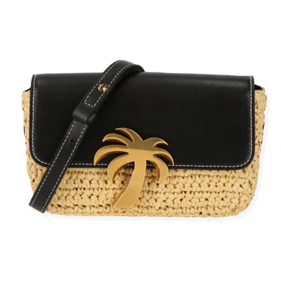 Palm Angels Womens Black/gold Handbag In Nude