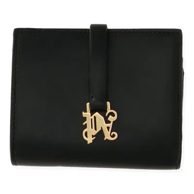 Palm Angels Womens Black/gold Wallet