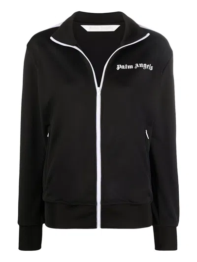 Pre-owned Palm Angels Womens Track Jacket In Black/white