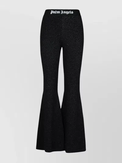 Palm Angels Classic Logo Flared Pants In 1001