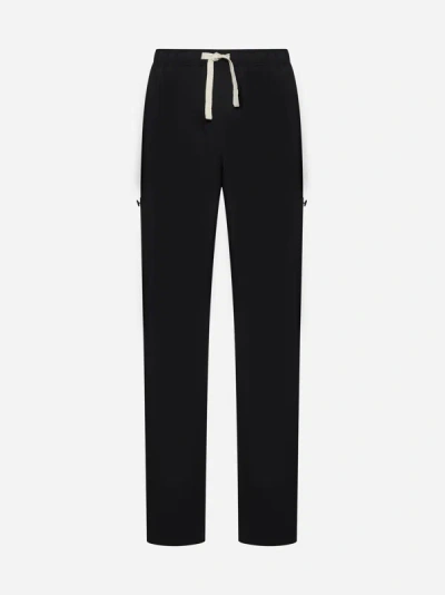 PALM ANGELS WOOL-BLEND LOOSE-FIT TROUSERS