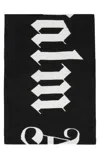 Palm Angels Wool Blend Scarf In Black