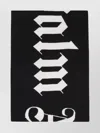 Palm Angels Wool Blend Scarf Bold Lettering