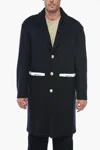 Palm Angels Tailored Coat In Blue