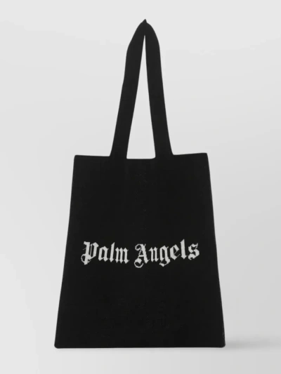 Palm Angels Logo-print Tote In Black