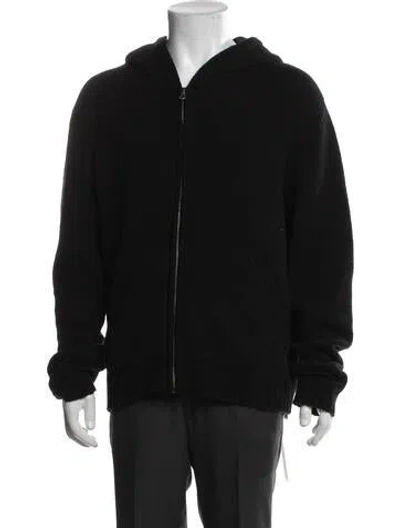 Pre-owned Palm Angels Wool Bomber Jacket In Black