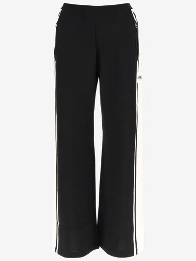 PALM ANGELS WOOL SPORT PANTS WITH LOGO