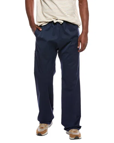 Palm Angels Wool-blend Woven Pant In Blue