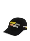 Palm Angels Breaking News Quote Cap In Black