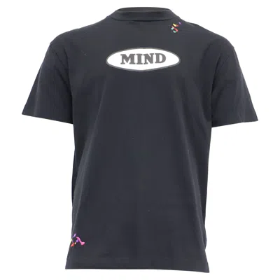 Palm Angels X Missoni Mind Printed T-shirt In Black Cotton In Blue
