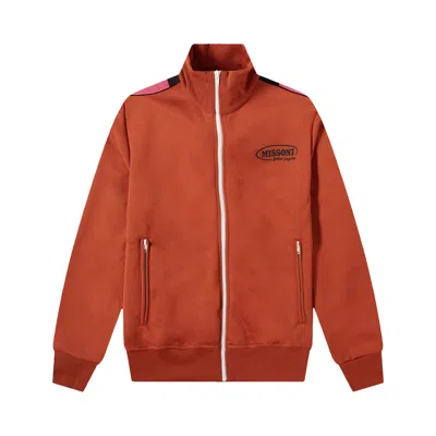 Pre-owned Palm Angels X Missoni Track Jacket 'brick Red/white'