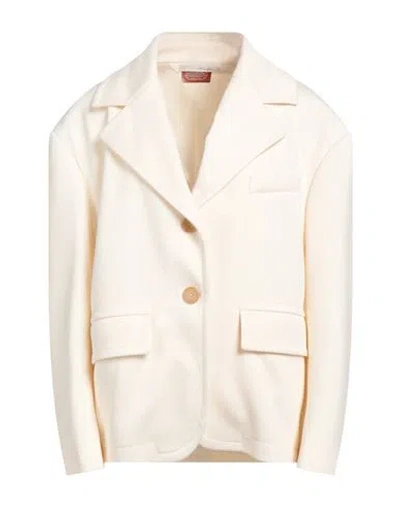 Palm Angels X Missoni Woman Blazer Ivory Size 8 Polyester In White