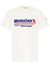 Palm Angels X Moncler Racing T-shirt Moncler X Palm Angels In White